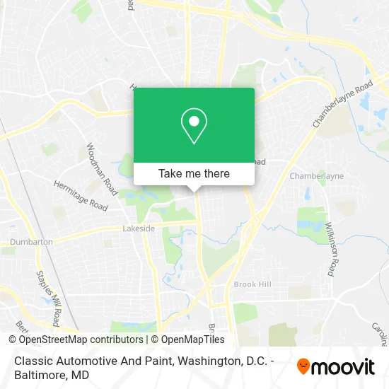 Classic Automotive And Paint map