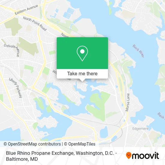 Blue Rhino Propane Exchange map