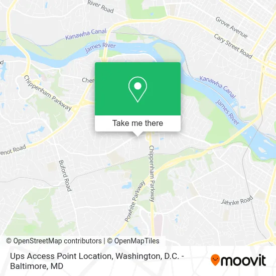 Ups Access Point Location map