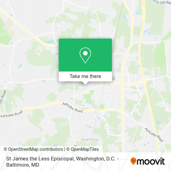 St James the Less Episcopal map