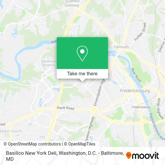 Basilico New York Deli map