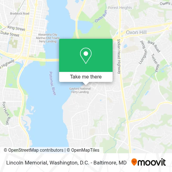 Lincoln Memorial map