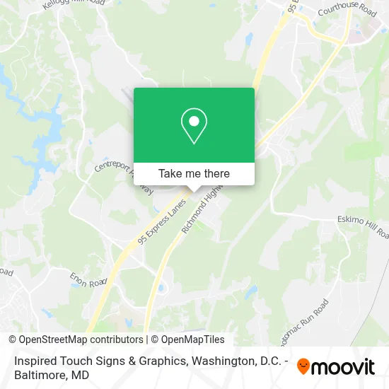 Inspired Touch Signs & Graphics map