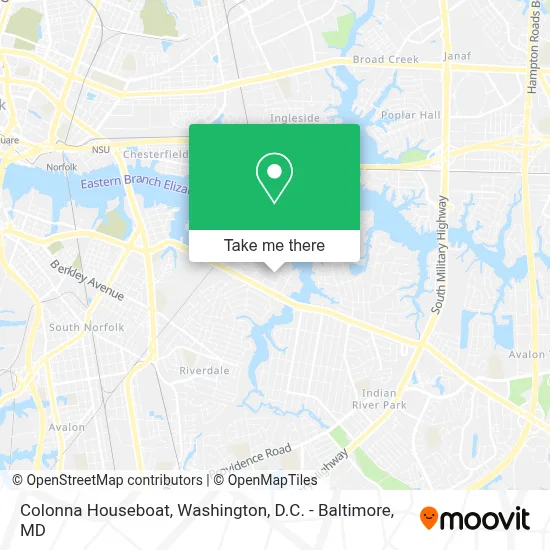 Colonna Houseboat map
