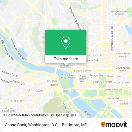 Chase Bank map