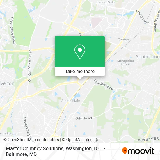Master Chimney Solutions map