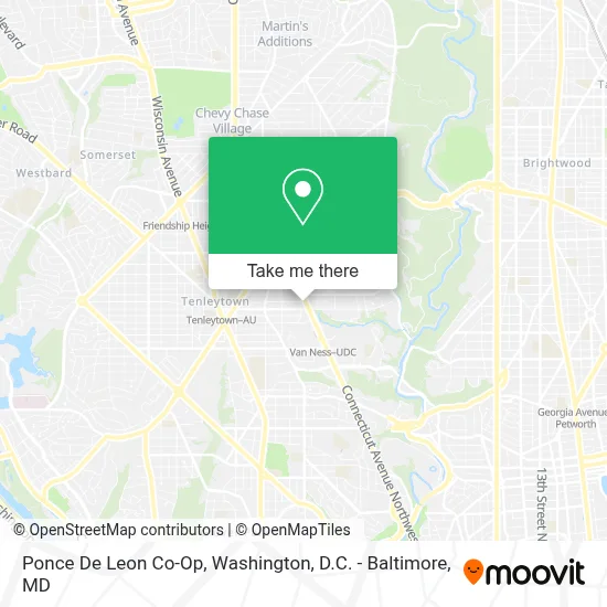 Ponce De Leon Co-Op map