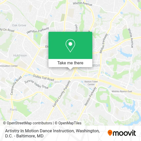 Artistry In Motion Dance Instruction map