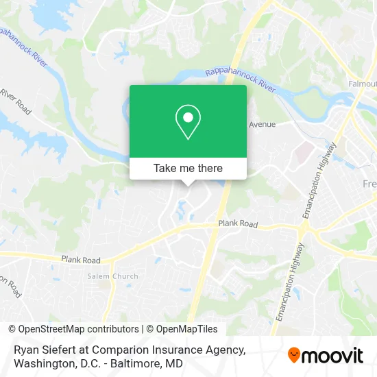 Ryan Siefert at Comparion Insurance Agency map