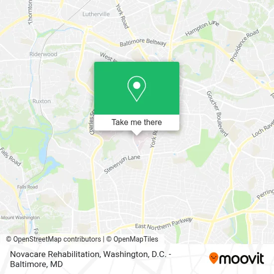 Novacare Rehabilitation map