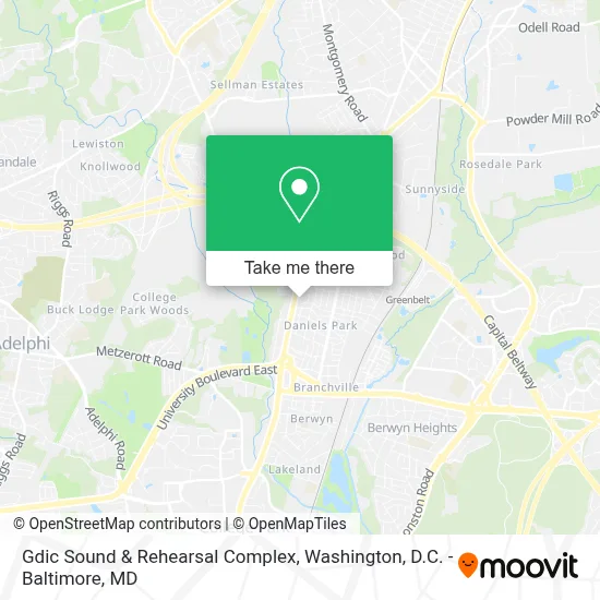 Gdic Sound & Rehearsal Complex map