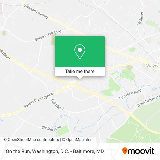 On the Run map