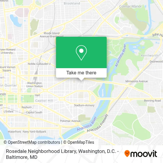 Rosedale Neighborhood Library map