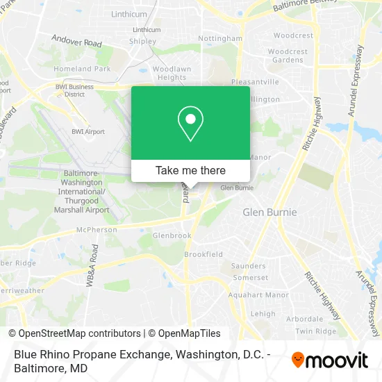 Blue Rhino Propane Exchange map