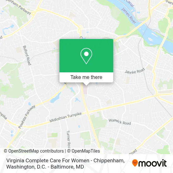 Virginia Complete Care For Women - Chippenham map