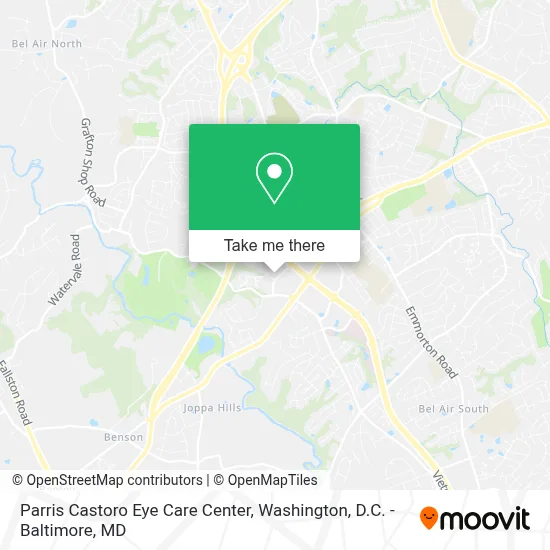 Parris Castoro Eye Care Center map