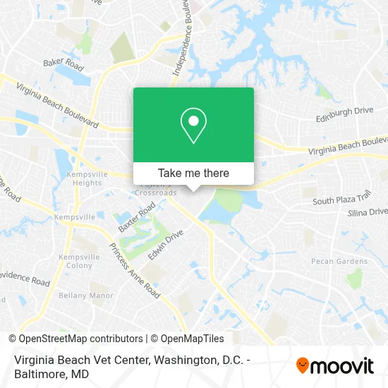 Virginia Beach Vet Center map
