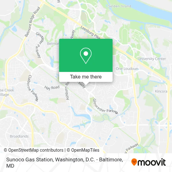 Sunoco Gas Station map