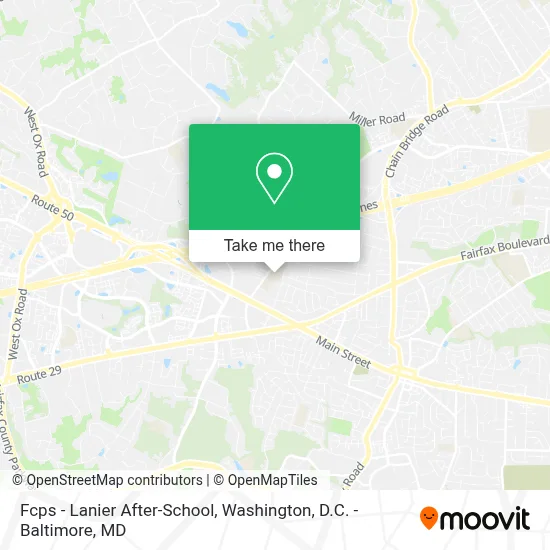 Fcps - Lanier After-School map