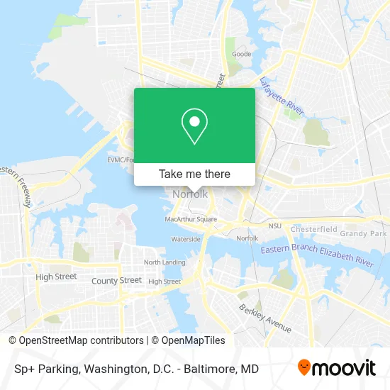 Sp+ Parking map