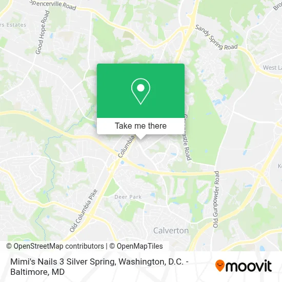 Mimi's Nails 3 Silver Spring map