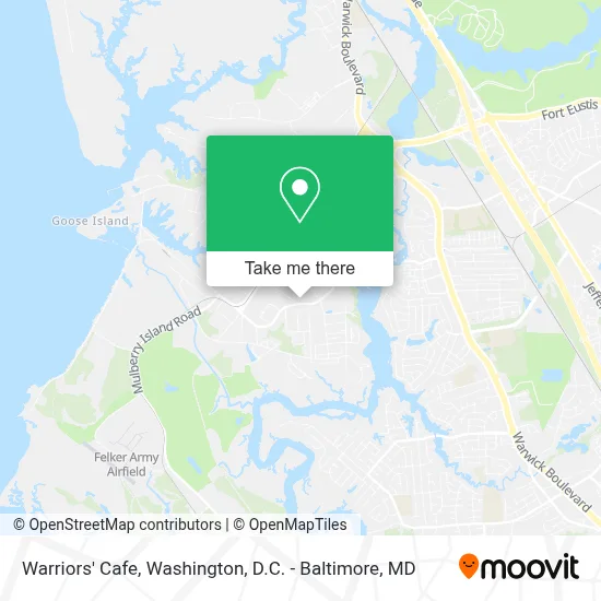 Warriors' Cafe map