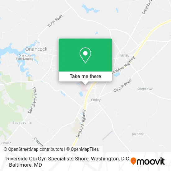 Riverside Ob / Gyn Specialists Shore map