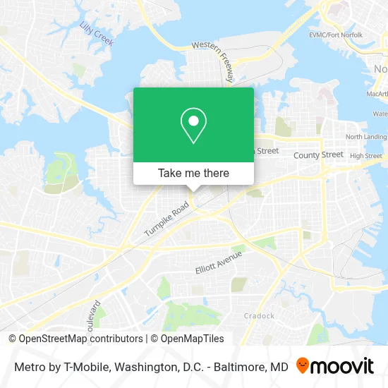 Metro by T-Mobile map