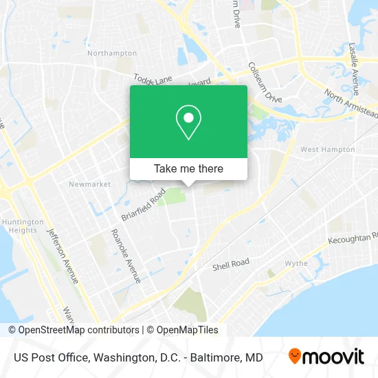 Us Post Office map