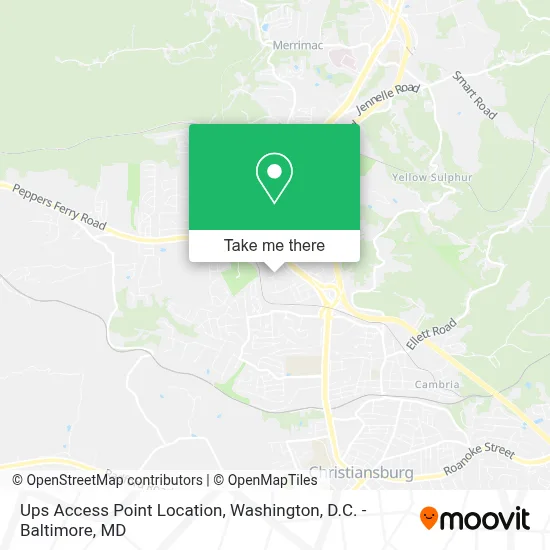 Ups Access Point Location map