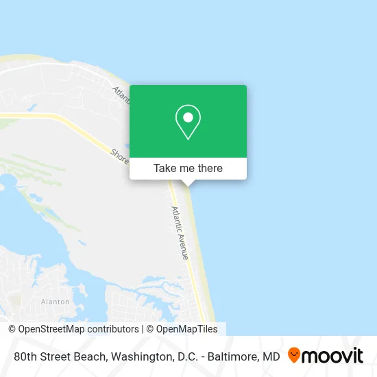 80th Street Beach map