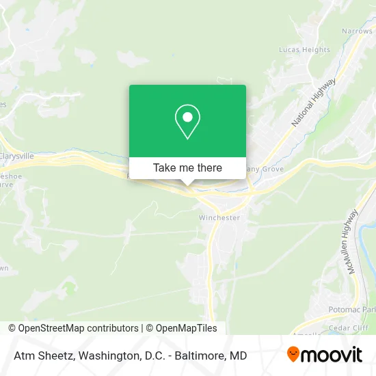 Atm Sheetz map