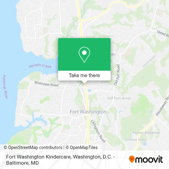 Fort Washington Kindercare map
