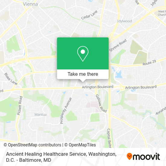Ancient Healing Healthcare Service map