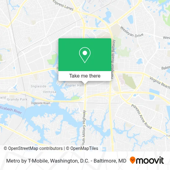 Metro by T-Mobile map