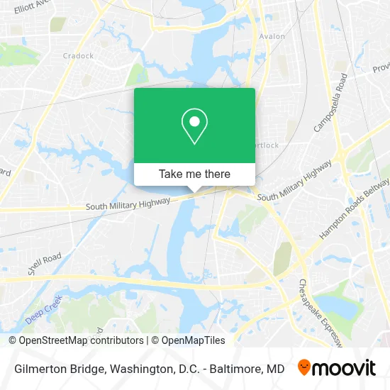 Gilmerton Bridge map