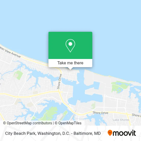 City Beach Park map