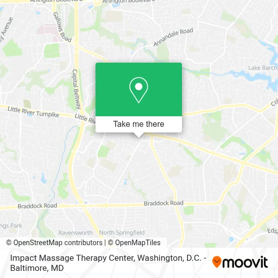 Impact Massage Therapy Center map
