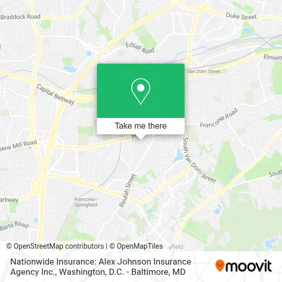 Nationwide Insurance: Alex Johnson Insurance Agency Inc. map