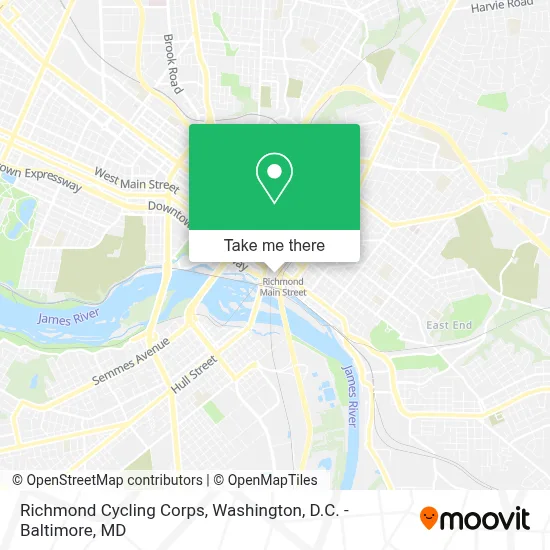 Richmond Cycling Corps map