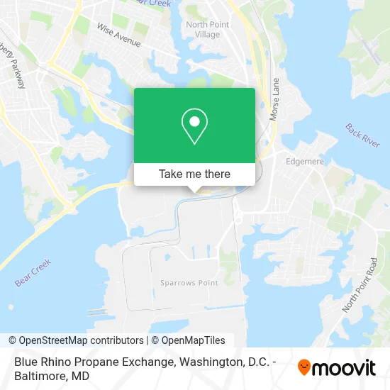 Blue Rhino Propane Exchange map