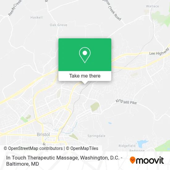 In Touch Therapeutic Massage map
