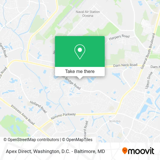 Apex Direct map