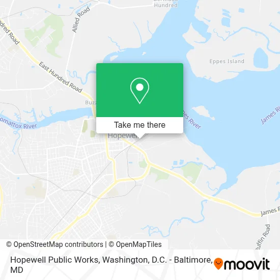 Hopewell Public Works map