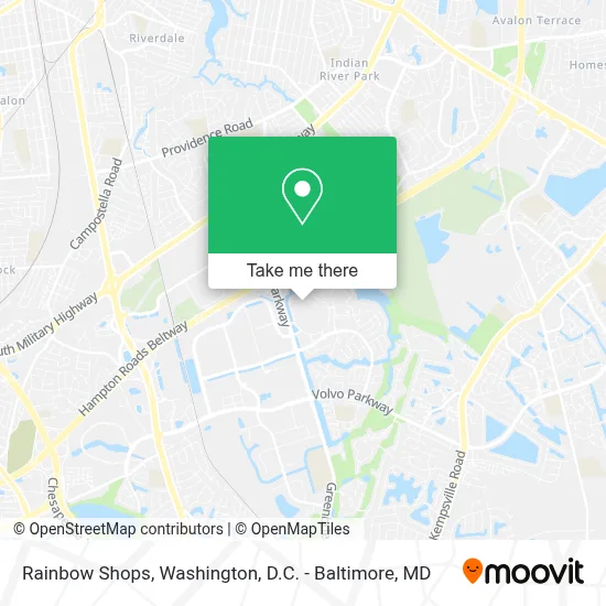 Rainbow Shops map