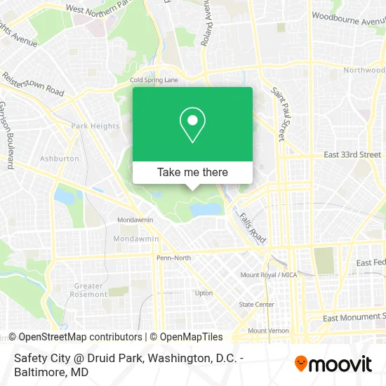 Safety City @ Druid Park map