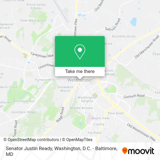 Senator Justin Ready map