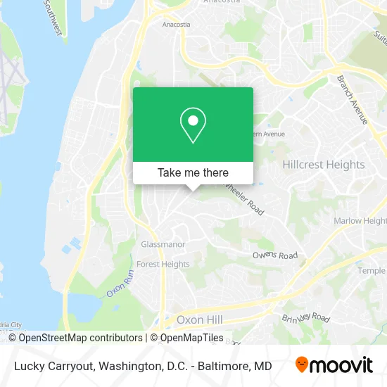 Lucky Carryout map