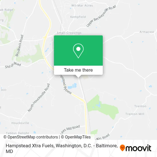 Hampstead Xtra Fuels map
