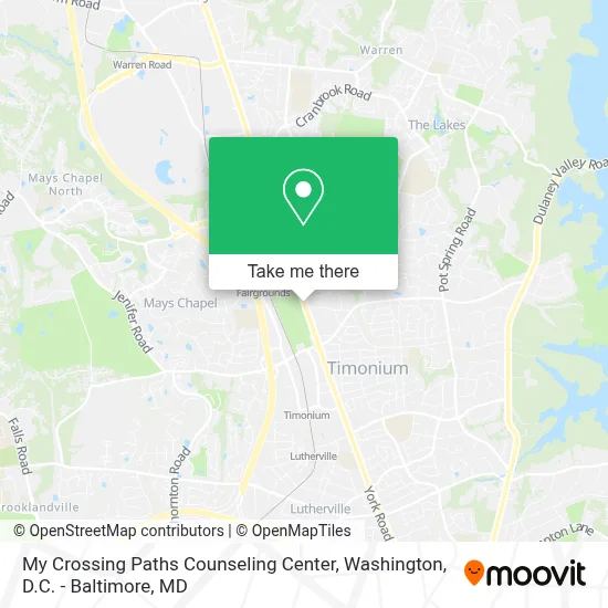 My Crossing Paths Counseling Center map
